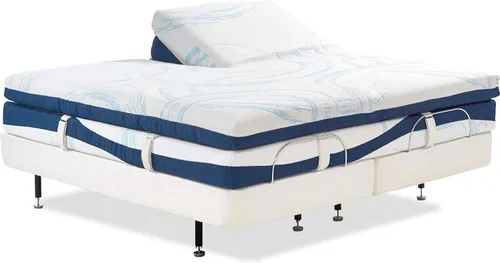 Miniatura 2 de Online Bedding Linen Flex Top - Cama tamaño Queen, 800 hilos, algodón egipcio de 18 pulgadas, sábanas divididas de bolsillo profundo para dormir