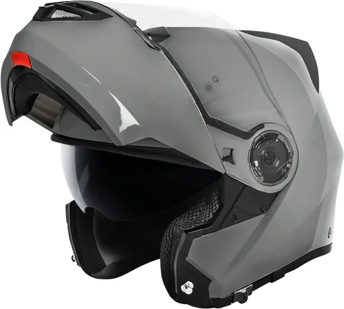 Miniatura 11 de VCAN VX28 Casco modular de motocicleta abatible de cara completa, aprobado por DOT, almohadilla Coolmax para mejillas y listo para OTG