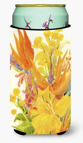 Miniatura 39 de Caroline's Treasures 6015LITERK Flower – Bird of Paradise Botella de vino Hugger Botella Enfriador de Frigorífico Hugger Funda Abrazadora Lavable a