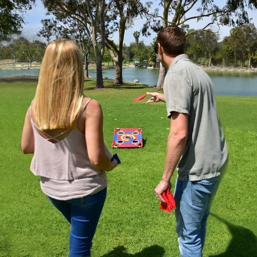 Miniatura 2 de GoSports 3 x 2 ft Arcade Cornhole Game - Portable Bean Bag Toss Game