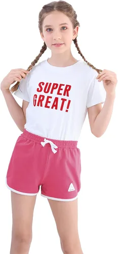 Miniatura 17 de Rolanko Pantalones cortos activos de delfín para niñas, paquete de 3 unidades, ciclismo, correr, verano, playa, atletismo, deportes, 4-14 años