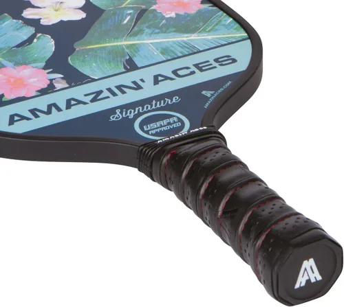 Miniatura 5 de Amazin' Aces Juego de paletas de pickleball de grafito, individuales, 2 o 4 palas, núcleo de polímero de panal con cómodo agarre acolchado