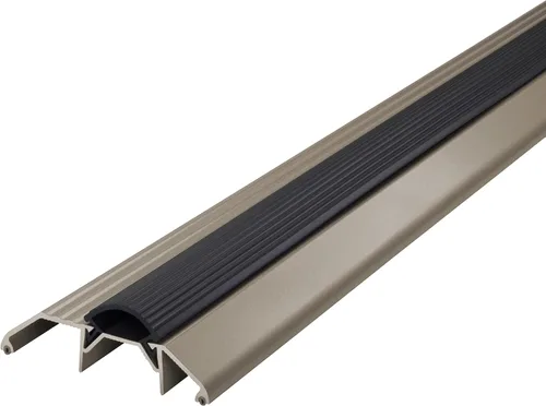 Miniatura 8 de M-D Building Products 08003 3-3/4 pulgadas x 1-1/8 pulgadas x 32 pulgadas. Umbral de alto perfil de aluminio plateado y vinilo resistente