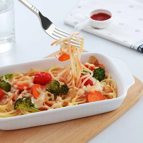 Miniatura 4 de Tenedor de cena de acero inoxidable, 12 piezas, 7.87 pulgadas