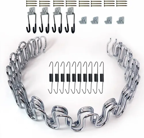 Miniatura 8 de Kaupuar Kit de repuesto de resorte de tapicería de sofá de 18 pulgadas para reparación de sofá, reclinable, piezas de silla, fijación de asiento
