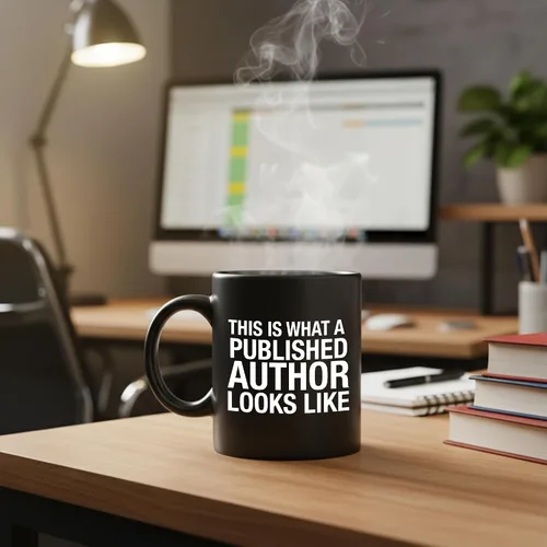 Miniatura 7 de Panvola This Is What A Published Author Looks Like Writer Novelist Gifts Funny Journalist Columnist Poet Taza de cerámica de 11 oz negro