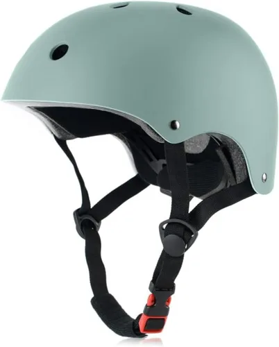 Miniatura 13 de Casco de monopatín para bicicleta, ligero, ajustable, multideporte, para ciclismo, patinaje, scooter, de 3 tallas para adultos, jóvenes y niños