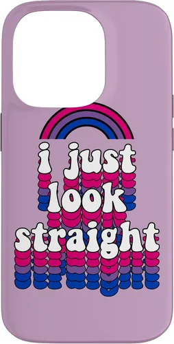 Miniatura 17 de I Just Look Straight Bisexual Rainbow Bisexual Pride Flag Case for iPhone 17