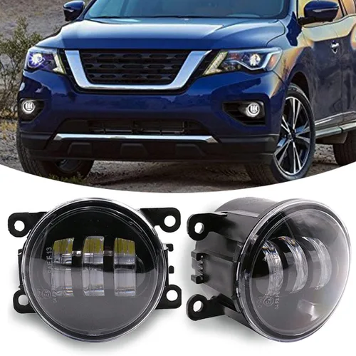 Luces antiniebla LED redondas de 3.5 pulgadas, lámpara antiniebla de repuesto blanca universal para Honda, Ford, Nissan, Subaru, Suzuki, Lincoln,