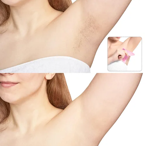 Miniatura 6 de Maitys 400 tiras de cera no tejidas de 2.8 x 7.9 pulgadas para depilación facial, corporal, pierna, cara y bikini (rosa)
