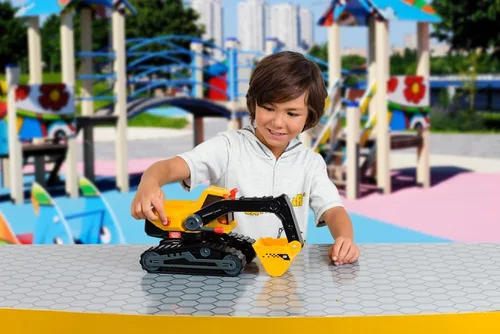 Miniatura 4 de CAT Juguetes de construcción, CAT Construction Excavadora Power Haulers 2.0 de 11.5 pulgadas, luces y sonidos, a partir de 3 años