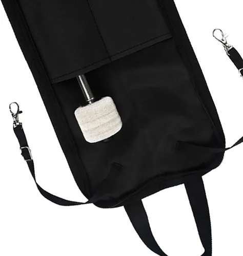 Miniatura 6 de Keenso Bolsa colgante de almacenamiento de baquetas portátil con asa para accesorios de batería negro, rojo, verde, azul, rosa, 18.1x3.9 in