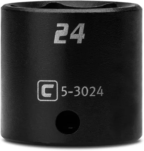 Miniatura 14 de Capri Tools Zócalo de impacto poco profundo de 0.236 in, accionamiento de 3/8 pulgadas, 6 puntos, métrico