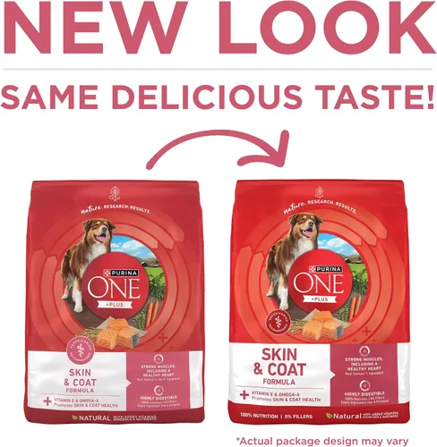 Miniatura 2 de Purina ONE Alimento seco natural para perros con estómago sensible, fórmula +Plus para piel y pelaje, bolsa de 16.5 libras