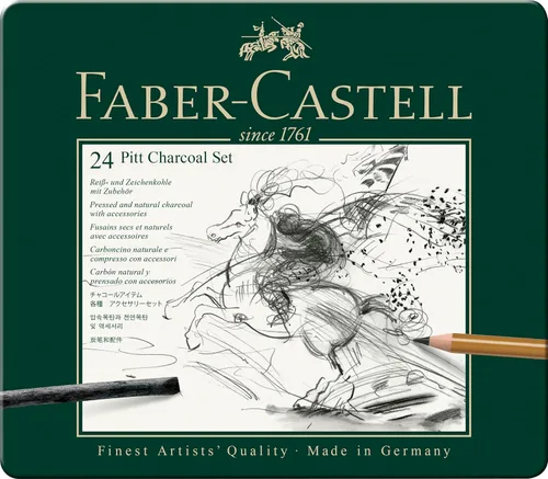 Miniatura 2 de Faber-Castel Juego de 24 piezas de lápices de carbón Pitt