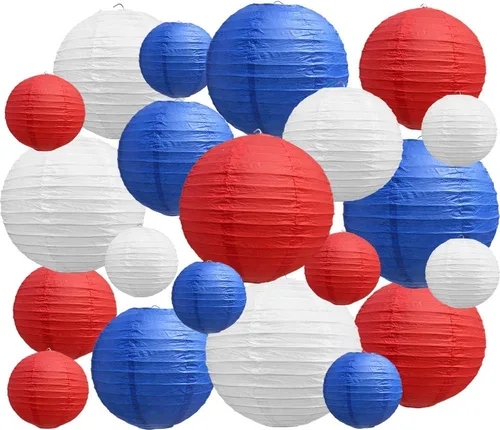 Miniatura 27 de BEISHIDA Faroles de Papel Blancos de 12 Pulgadas Decorativos Chinos/Japoneses Colgantes Redondos de Papel Lámparas para Cumpleaños, Bodas, Navidad