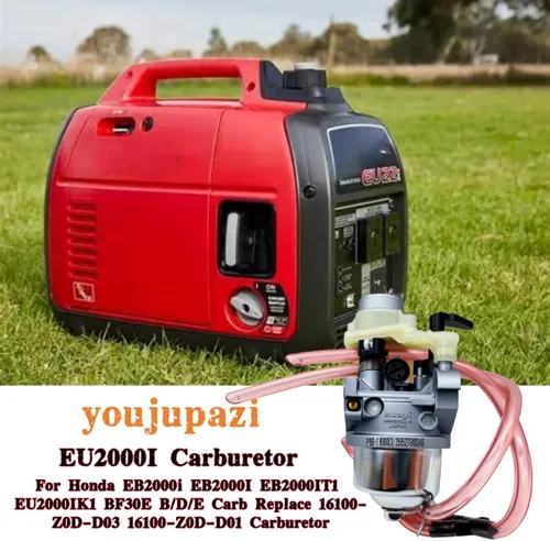Miniatura 3 de EU2000I Carburador para Honda EB2000i EB2000I EB2000IT1 EU2000IK1 BF30E B/D/E Reemplaza 16100-Z0D-D03 16100-Z0D-D01 con filtro de aire Junta