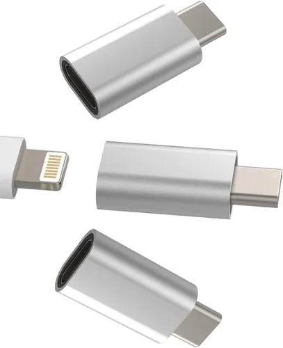 Miniatura 10 de zoyuzan Adaptador de cable de carga USB C macho a Lightning hembra, paquete de 3 unidades para iPhone compatible con Galaxy Note S10 S20 S21 S22 S23