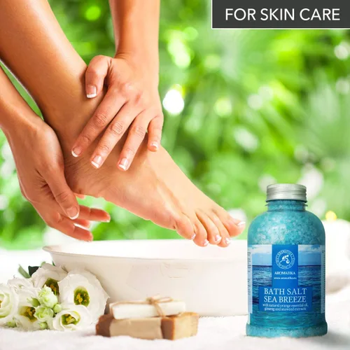 Miniatura 7 de Bath Salt Sea Breeze de 21.16 onzas con aceites esenciales naturales, naranja, ginseng y algas marinas, lo mejor para un buen sueño, relajante