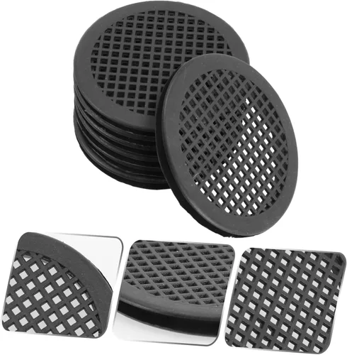 Miniatura 3 de Uonlytech Ventilación de aire redonda Agujeros de ventilación de armario Tapones de ventilación de plástico Soffit Ventilación Gabinete Malla
