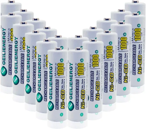 Miniatura 9 de Pilas recargables AA Ni-CD de 1000 mAh, pilas recargables AA para luces solares (paquete de 8)