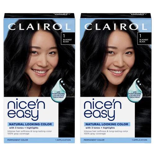 Miniatura 44 de Clairol Nice'n Easy - Tinte permanente para el cabello, color azul negro 2BB, paquete de 1 unidad 2BB Azul Negro