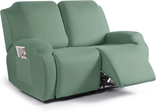 Miniatura 17 de TAOCOCO Funda para sofá reclinable, 3 piezas de fundas de tela de poliéster elástica para sofá reclinable de 3 asientos, protector de muebles suave