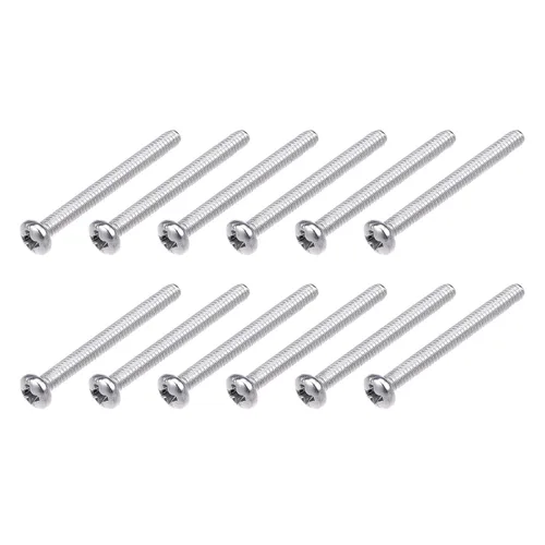 Miniatura 28 de METALLIXITY Tornillos de máquina (M2 x 0.118 in), 30 unidades, pernos Phillips cruzados de acero inoxidable 304, para instalación de muebles