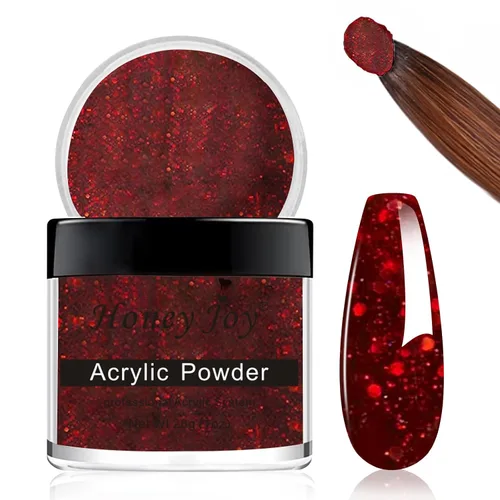 Miniatura 11 de Polvo acrílico profesional de 0.99 oz/caja de uñas acrílicas para uñas francesas color blanco transparente rojo desnudo para extensión de uñas