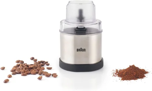Miniatura 3 de Braun MQS270SI Multiquick - Molinillo de café y especias para batidora de mano, 1.5 tazas