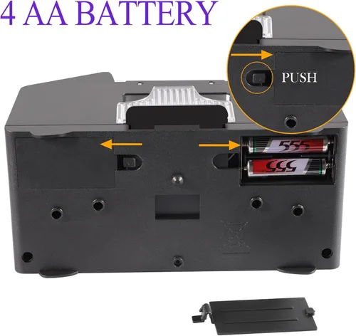 Miniatura 8 de FEIERYA Automatic Card Shuffler 2/1/4/6 Deck,Battery-Operated Electric UNO Poker Shuffler,Playing Card Shuffler for Home Card Game,Travel