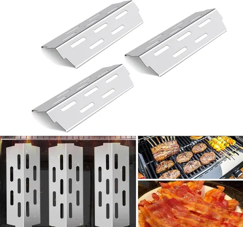 Miniatura 6 de Deflectores de calor para parrilla Weber Genesis II 300/LX 300, GS4 Genesis ii E-310 ii E-315 ii E/S335 ii se-335 (acero inoxidable 304, ES/410 x 3)