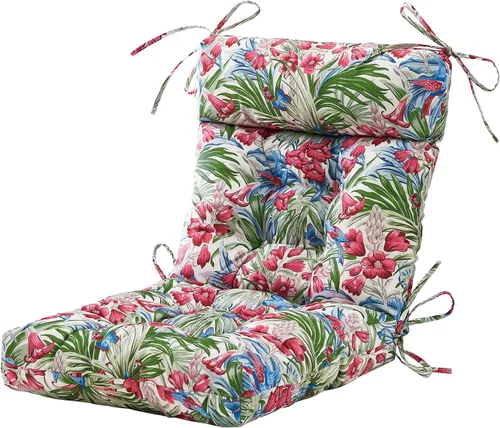 Miniatura 7 de ARTPLAN Cojín para silla de exteriores, cojín de respaldo alto para patio con lazo para silla mecedora Adirondack, 44 x 21 x 4 pulgadas, 1 unidad