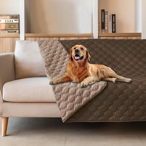 Miniatura 127 de gogobunny Manta 100% Impermeable de Doble Cara para Perros, Cubierta Suave para Cama de Mascotas, Reversible, Protege Muebles, Sillón, Sofá, Coche