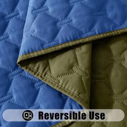 Miniatura 3 de Smiry Funda Impermeable para Cama de Perro, Manta Suave Reversible para Mascotas, Lavable a Prueba de Fugas para Gatos y Perros, Funda para Sofá