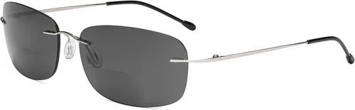 Miniatura 8 de Eyekepper Lentes de sol bifocales sin montura para mujeres y hombres, lectores bifocales ligeros para leer bajo el sol