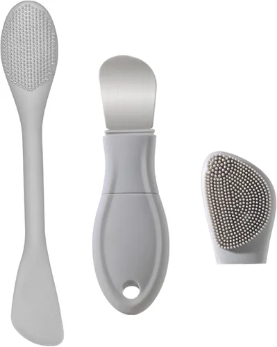 Miniatura 10 de Limpiador facial de silicona, cepillo de limpieza facial de silicona, almohadilla exfoliante suave y masajeador, para hombres y mujeres (azul)