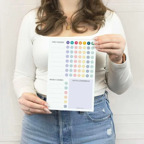 Miniatura 7 de bloom daily planners Bloc magnético de planificación de tareas – Rastreador de hábitos y tareas pendientes diarios y semanales para adultos
