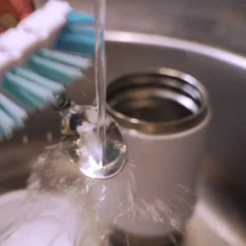 Miniatura 9 de Ideus Termo de sopa con cuchara plegable y cuenco de 20 onzas, lonchera Bento todo en uno aislada de acero inoxidable a prueba de fugas, contenedor