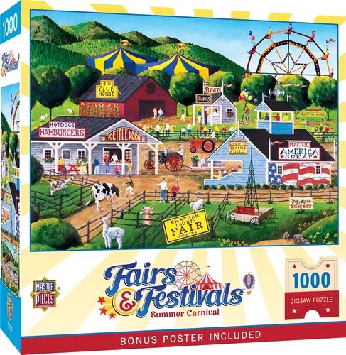Miniatura 3 de MasterPieces All's Fair - Rompecabezas de 1000 piezas para adultos