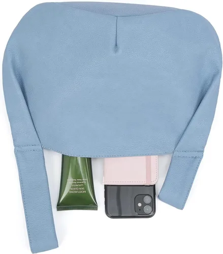 Miniatura 7 de Bolsa pequeña para mujer, de piel suave, con asa superior, bolsa de nudo, monederos y bolsos