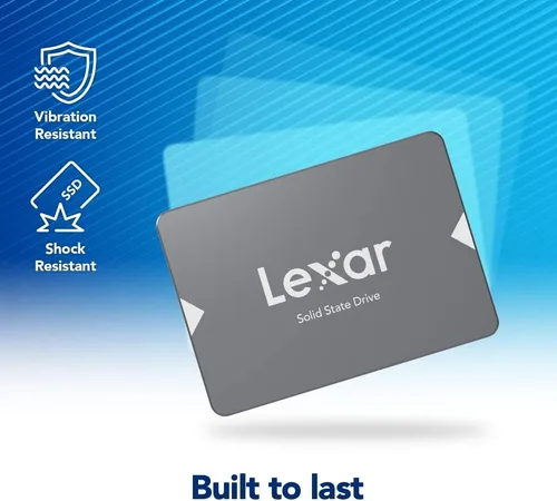 Miniatura 5 de Lexar Unidad interna de estado sólido SSD NS100 de 128 GB SATA III de 2.5 pulgadas, lectura de hasta 520 MB/s, gris (LNS100-128RBNA)