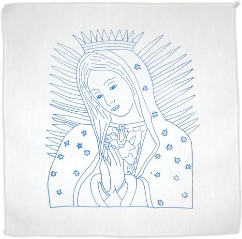 Miniatura 4 de Servilletas para bordar a mano mexicanas con dibujo Servilletas mexicanas con dibujo para bordar a mano (Flores 2)