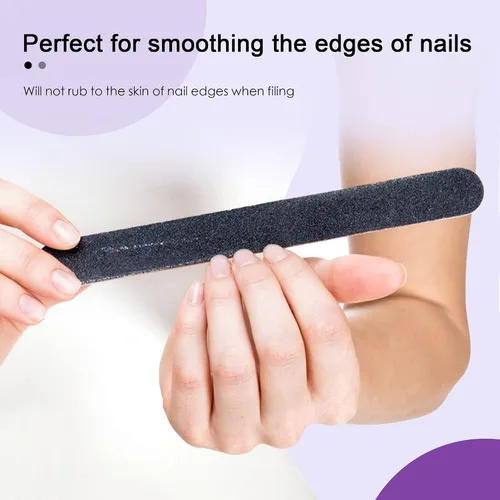 Miniatura 4 de Canvalite Lima de uñas grandes para uñas, lima de uñas de grano 100/180 para uñas naturales, herramienta de manicura y pedicura para uso doméstico