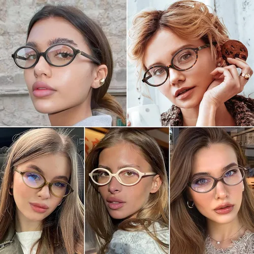 Miniatura 8 de Dollger Oval Blue Light Glasses for Women Men Fashion Retro 90s Small Frame Computer Glasses