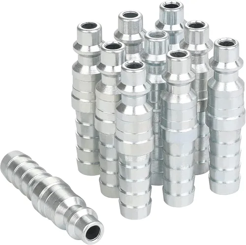 Miniatura 7 de Accesorios de manguera de aire de 1/4, acoplador industrial tipo M, tamaño de flujo de 1/4 pulgada, tamaño de rosca hembra de 1/4 pulgada
