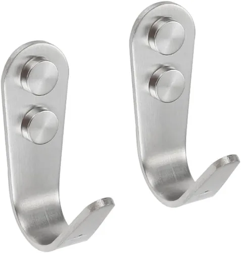 Gancho resistente de acero inoxidable, gancho para colgar en la pared al aire libre, ganchos para toallas para baño, cocina y piscina (forma de U,