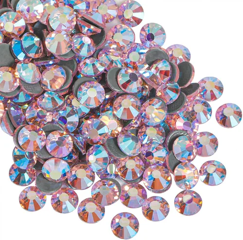 Miniatura 42 de Beadsland Hotfix - 2880 diamantes de imitación de cristal con parte trasera plana para manualidades, ropa, decoraciones de bricolaje, cristal AB