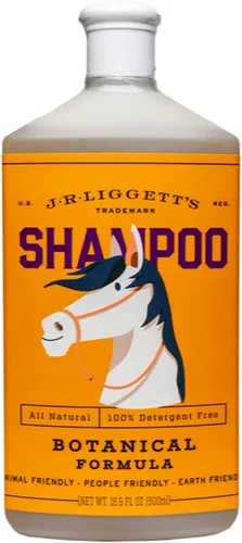 J·R·LIGGETT'S Champú líquido de caballo botánico para pieles sensibles | Fórmula de champú biodegradable hipoalergénico para caballos | 100%