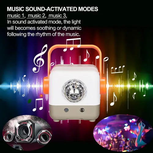 Miniatura 6 de DJANT Luces de bola de discoteca para fiesta de DJ, proyector de luces estroboscópicas de escenario, activado por sonido con control remoto